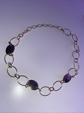 Gold-Tone Disc Link Chain Belt